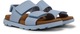 Camper, Sandale slingack de piele Brutus 729, Albastru prafuit, 28 EU