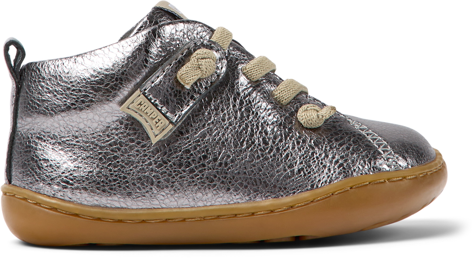 Camper, Pantofi sport din piele Peu Cami 8495, Gri inchis, 24 EU
