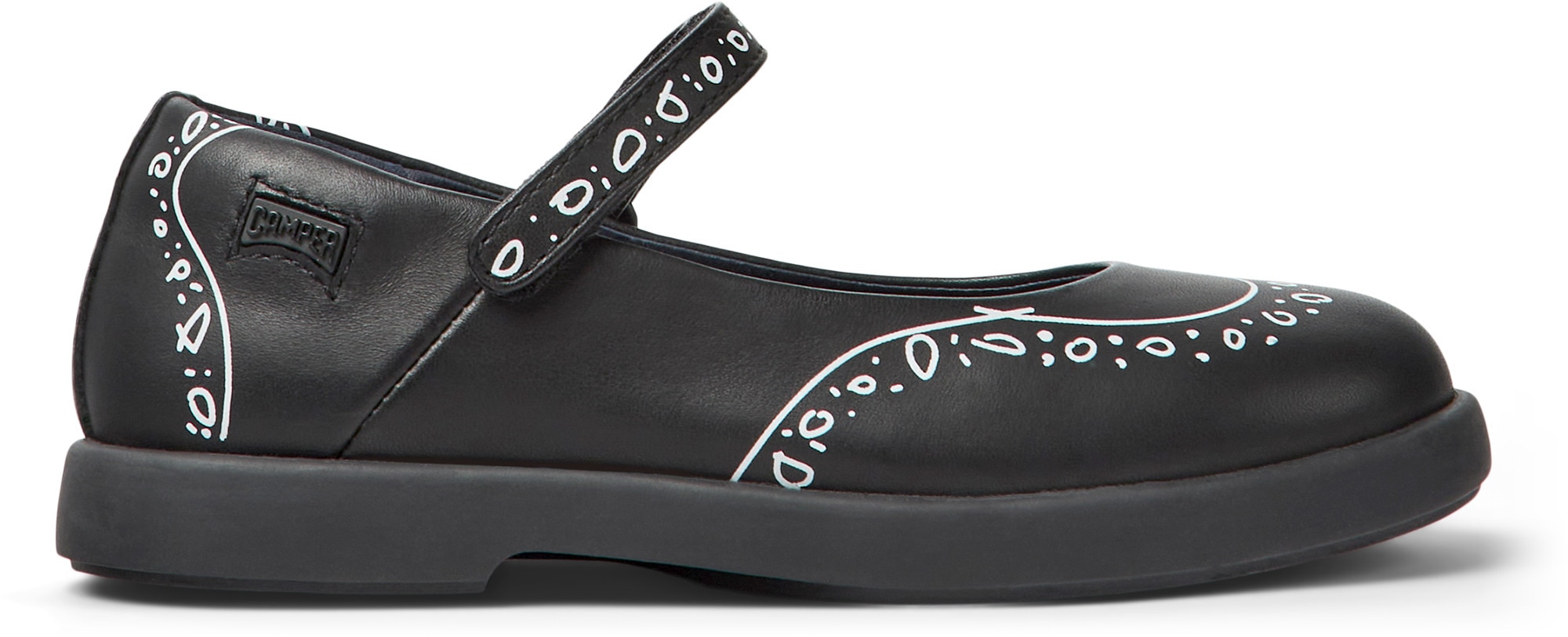 Camper, Pantofi Mary Jane din piele Duet Twins 8507, Negru, 28 EU