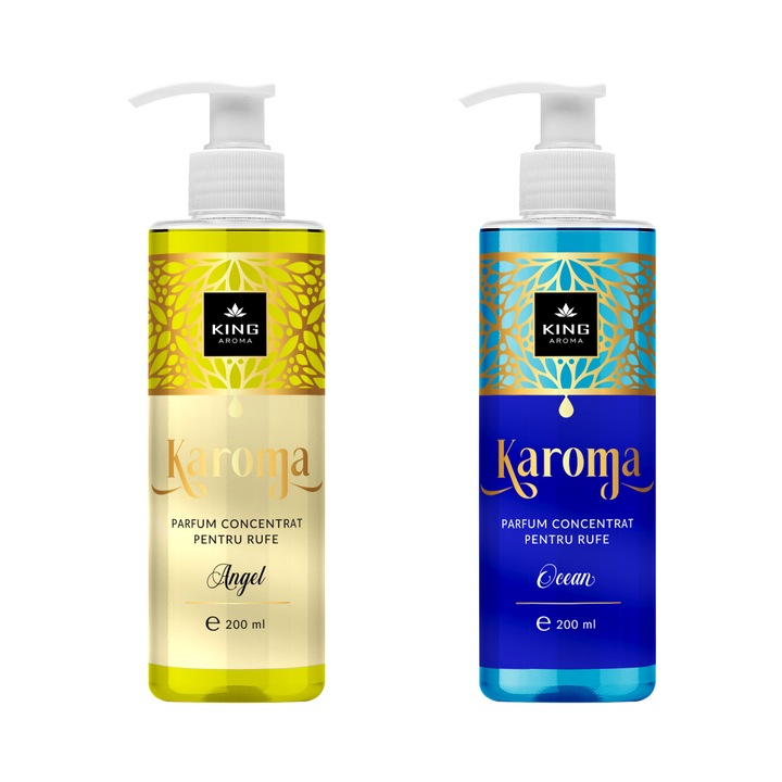 KAROMA koncentrált mosóparfüm készlet, Angel és Ocean, 2x200ml
