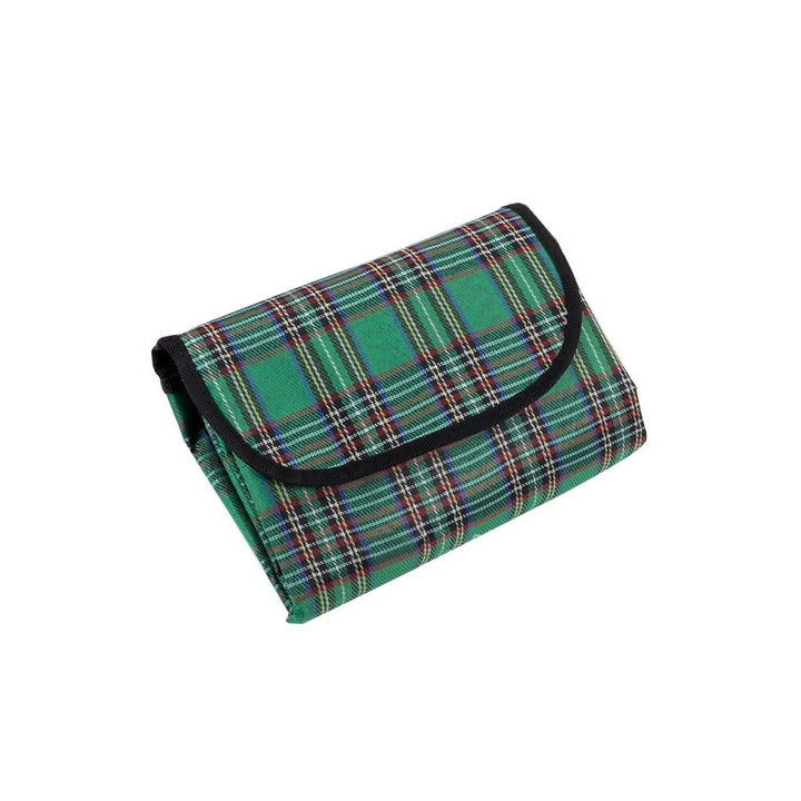 Patura plaja sau camping 180 x 150 cm verde