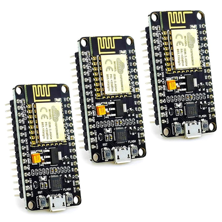 Платка за разработка, ESP-12E WiFi, съвместима с ESP-8266, Arduino IDE