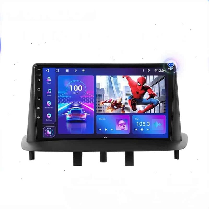 Navigatie GPS Dedicata Renault Megane 3 (2008-2014) cu Android - 8+256 GB - 2K QLED - slot SIM 4G - Octa Core