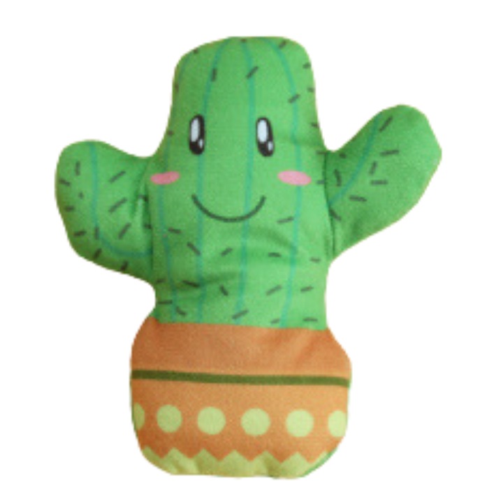 Jucarie pentru pisici cu catnip Cactus verde 13cm