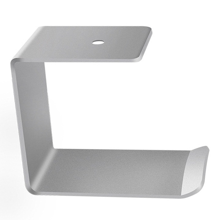 PadForce Hook fém akasztótartó fejhallgatóhoz, asztali markolat ragasztóval vagy csavarokkal - Ezüst