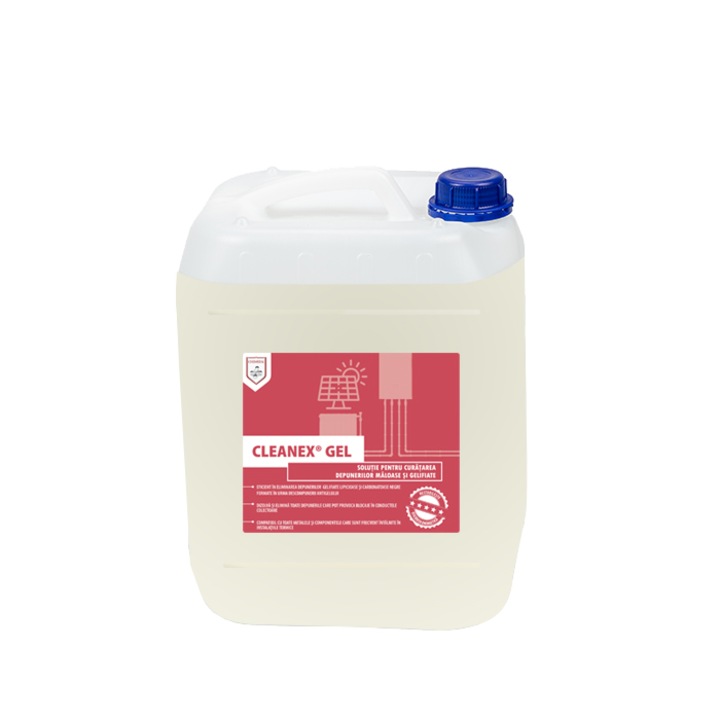 Oldat lebomlott fagyálló lerakódások tisztítására termikus berendezésekről, Cleanex gél, 10 kg