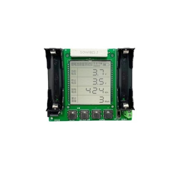 Akkumulátor kapacitás-mérő Li-Ion típusú 18650, LCD kijelző, XH-M239 OKY3605-4
