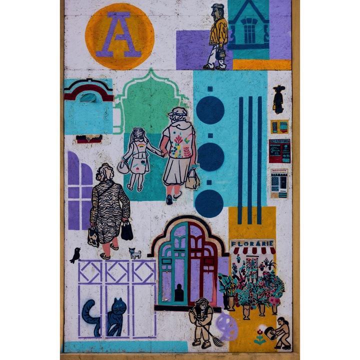 Самозалепващ PVC тапет, стикер Abstract Graffitti bunatate, Букурещ, Румъния 200 x 300 cm