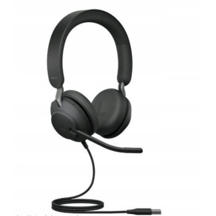 Casti pentru call center, Jabra, Compatibile cu Windows/Android/iOS, 20-20000 Hz, USB-A, Negru