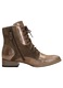 Botine de dama, Maciejka, Piele naturala, Maro/Auriu, 40