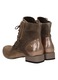 Botine de dama, Maciejka, Piele naturala, Maro/Auriu, 40