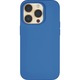 Husa spate silicon, interior catifelat, compatibil cu Apple Iphone 13 Pro Max, Albastru