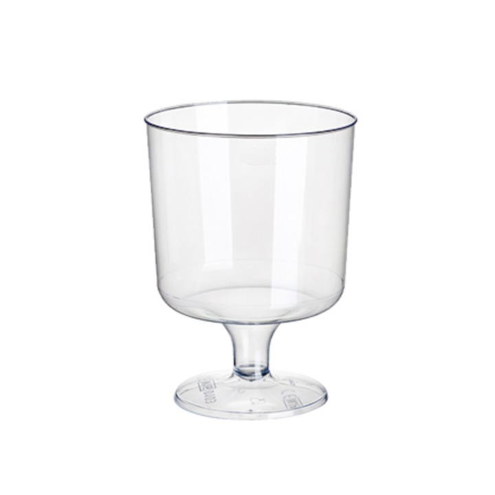 Set 10 cupe transparente, reutilizabile, capacitate 180cc