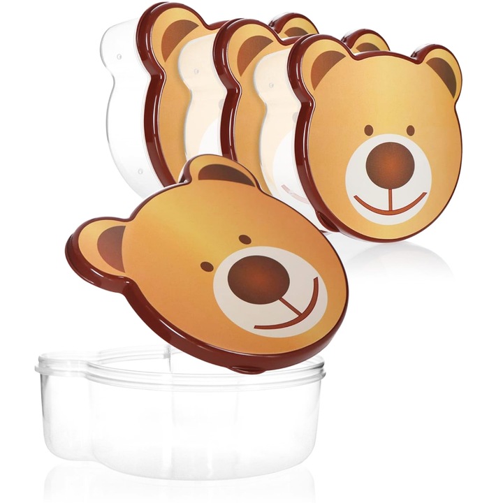 Комплект 4 кутии с капак за деца, без BPA, 200мл, 300мл, 500мл, 750мл