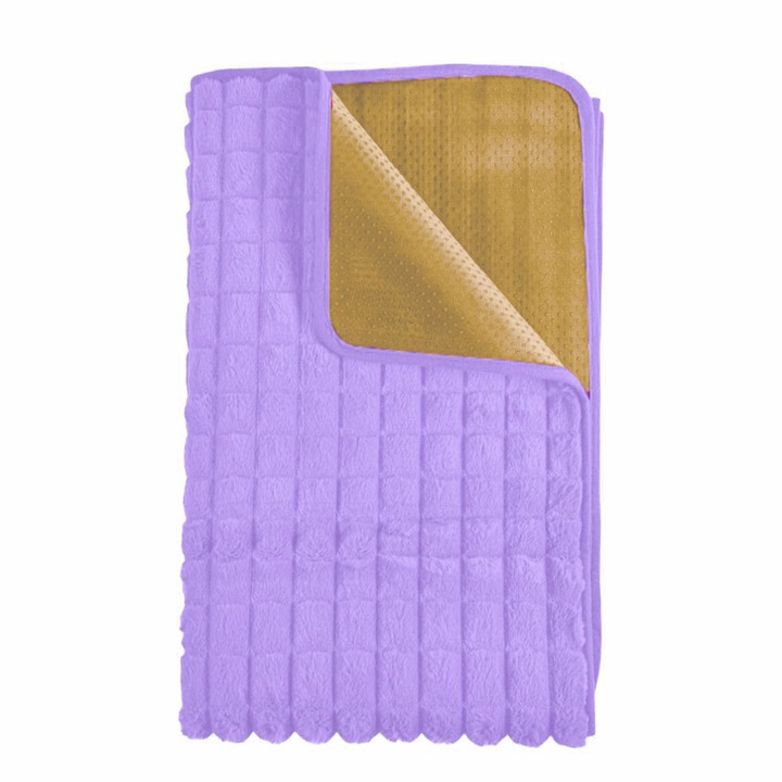 Калъф за диван, Naimeed D4883L, 70x240см, полиестер, пухкав, капитониран, лилав