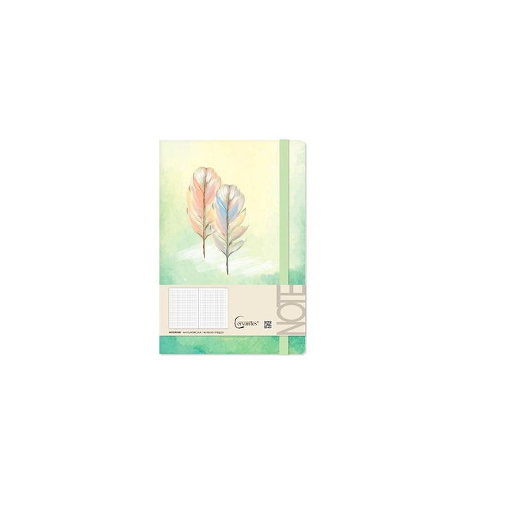 Caiet legat A5, 96 coli, coperta verde