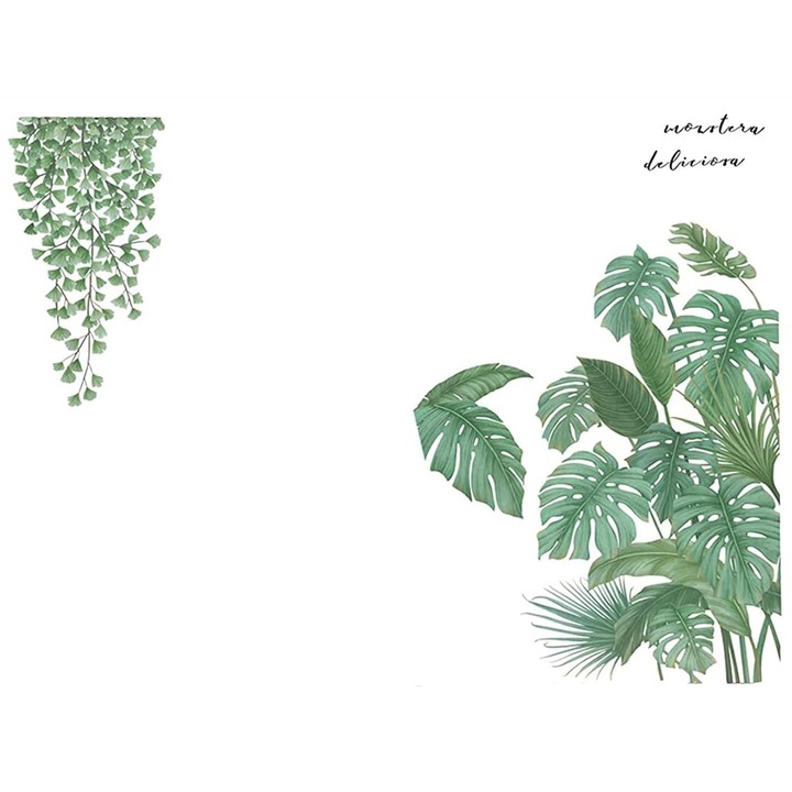 Dekoratív matricák készlete, Jormftte, polivinil-klorid, zöld