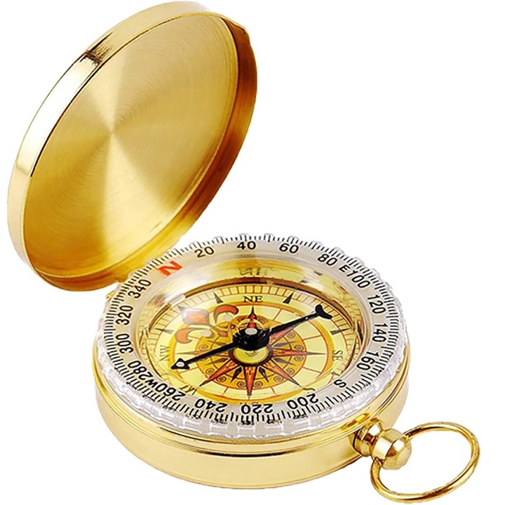 2db körző készlet, Jormftte, réz, 4,8 x 1,3 cm, arany