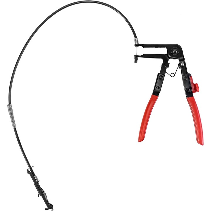 Kábelfogó elasztikus nyakláncokhoz, Jormftte, piros/fekete