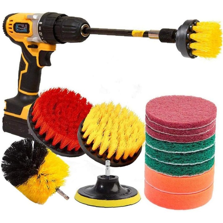 Tisztítókefe, Jormftte, Műanyag, Sárga