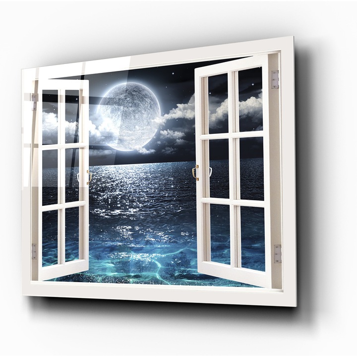 Panou decorativ sticla securizata imprimata UV, octopus oct250, 60x50cm