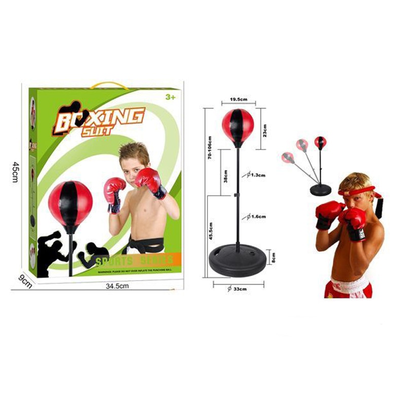 Set de box pentru copii, PROCART, manusi si para box, pompa pentru ...