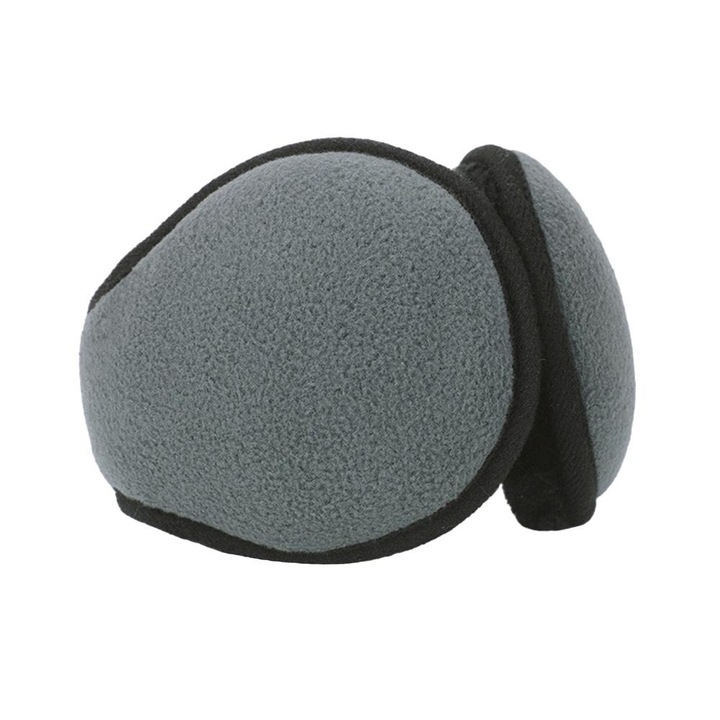 Uniszex fülvédő, gyapjú, szürke, OneSize