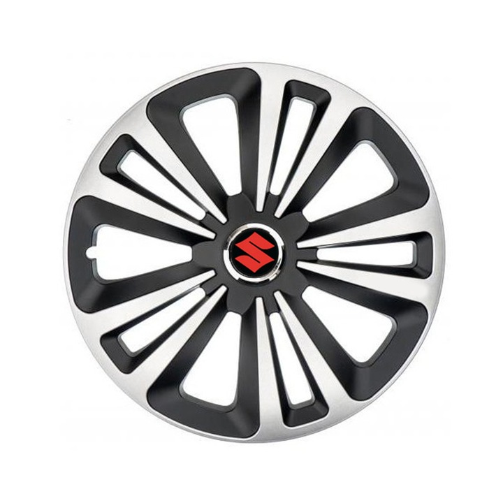 Комплект от 4 таса за джанти AutoSSF R16, подходящи за 16 инчови джанти, за Suzuki, модел TERRA II двуцветен