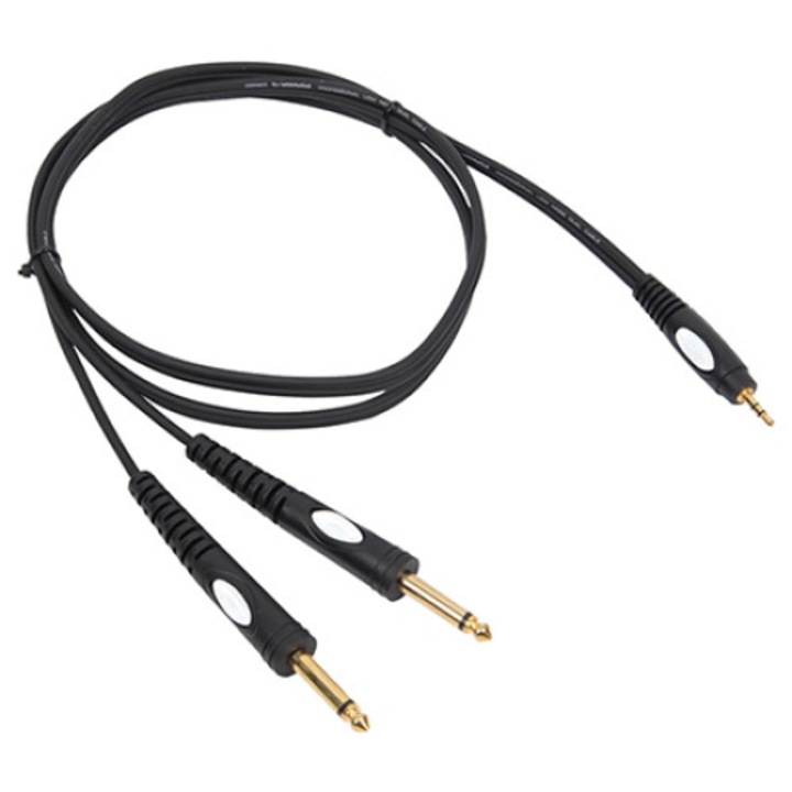 Cablu audio Jack 3.5 stereo - 2x Jack 6.35 mono 3m BST