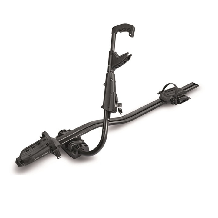 Suport bicicleta cu prindere pe bare transversale Green Valley Fast Bike - Negru