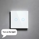 IHome fehér dupla intelligens kapcsoló