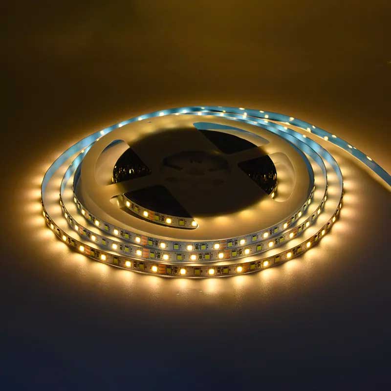 Banda Led 12v Interior Ip20 120 Led M Smd2835 Alb Cald Rola 5 Metri