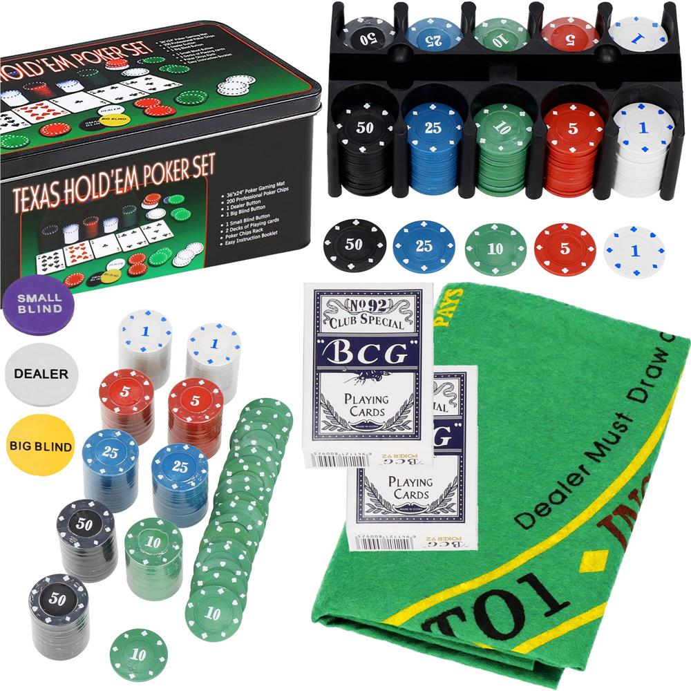 Set Da Poker ASS - Con Carte E Chip, Colori Assortiti, Per 2+ Giocatori - Foto 12