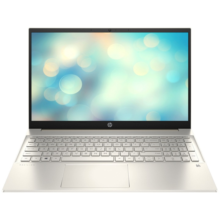 Лаптоп HP Pavilion 15-eg3001nu, 975C7EA.8GB, 15.6", Intel Core i5-1335U (10-ядрен), Intel Iris Xe Graphics, 8 GB 3200 MHz DDR4, Златист