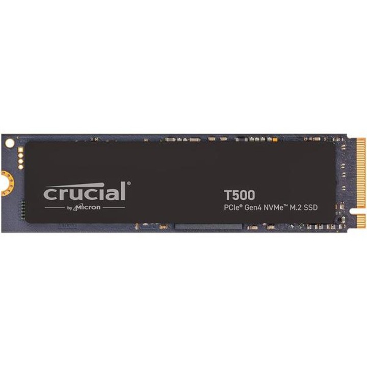 SSD, Crucial, T500, 1TB, PCIe, Gen4, NVMe, M.2 SSD, CT1000T500SSD8, Negru