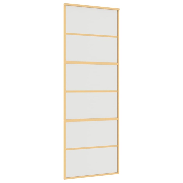 Плъзгаща се врата vidaXL, 76x205 см, Матирано ESG стъкло и алуминий, 21.4 Kg