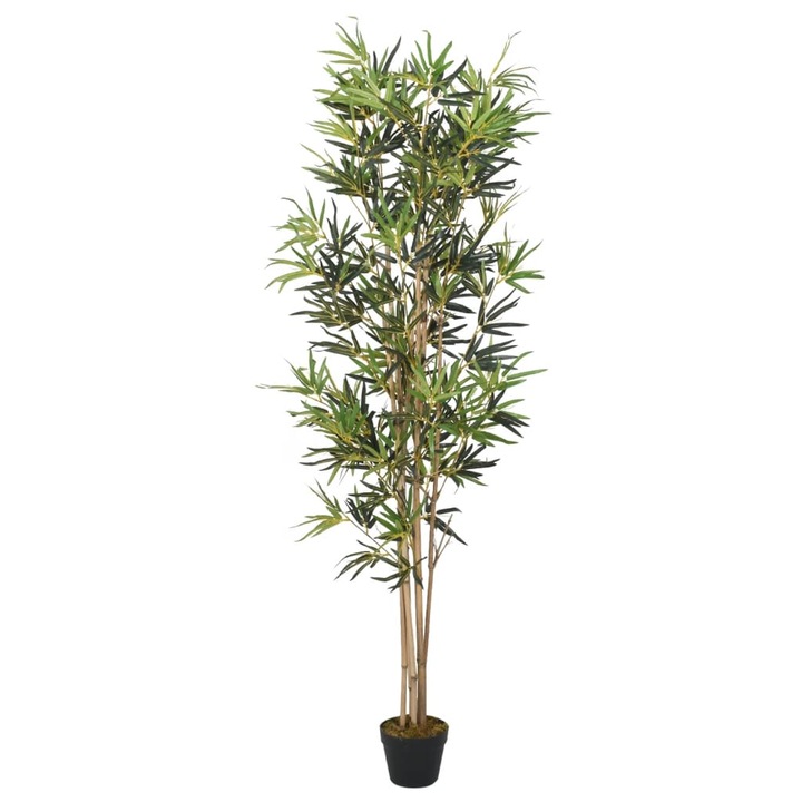 Arbore din bambus artificial vidaXL, 368 de frunze, 80 cm, verde, 1.7 kg 358958