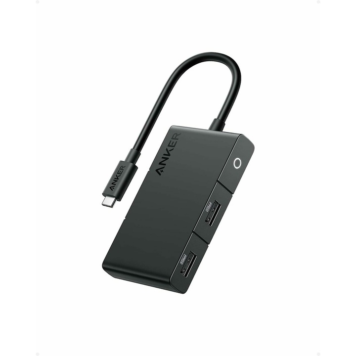 Хъб Anker 332 USB-C 5в1, 4K HDMI, 5Gbps, USB-C, 2xUSB-A, Power Delivery 100W, черен
