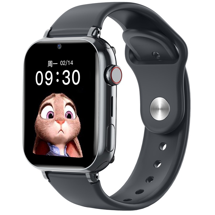 Ceas SmartWatch GPS Copii LikeSmart™​​​​​​​ KinderCare 38, Monitorizare GPS, WIFI, 1.85", Camera HD, Apel Video, Buton SOS, Mod Scoala, GeoFence, Monitorizare Spion, Black