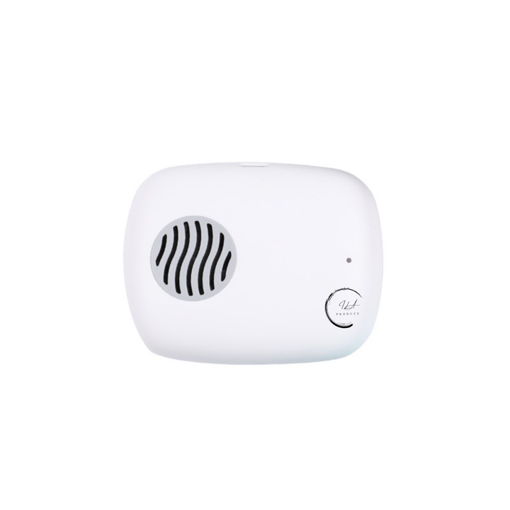 Suport portabil de sterilizare a periutei de dinti cu lumina ultravioleta Ila Product®, Reincarcabil, Cu ventilatie imbunatatita a carcasei, Pentru diferite tipuri capete de periuta, Pentru Calatorii sau Acasa, USB, Alb