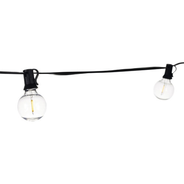 Ghirlanda Solara Ql Lighting 25 Led-uri Alb Cald, Lungime 15m