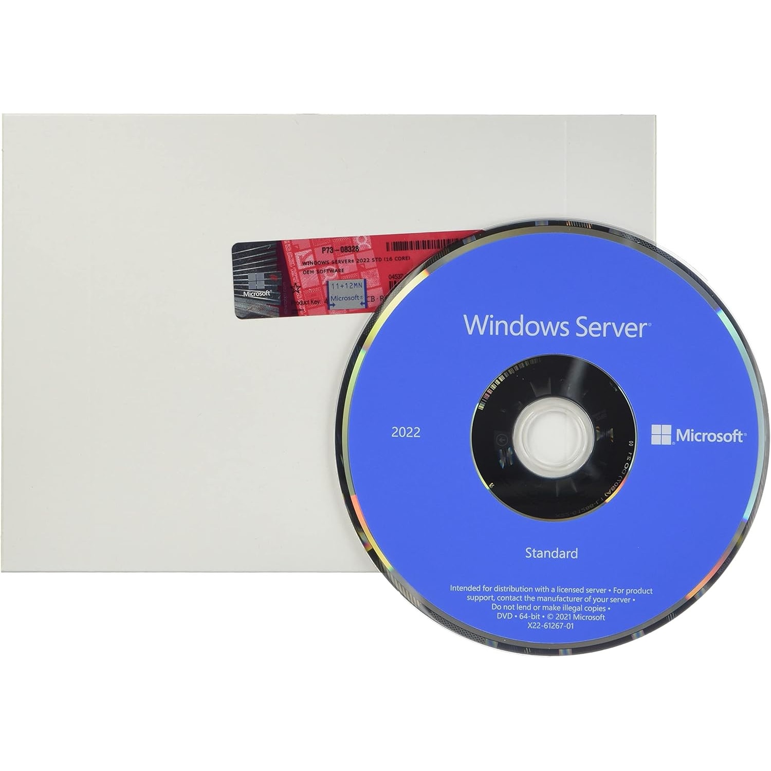 Microsoft® Windows Server Standard 2022 64bit English INTL, 1PK, DSP ...