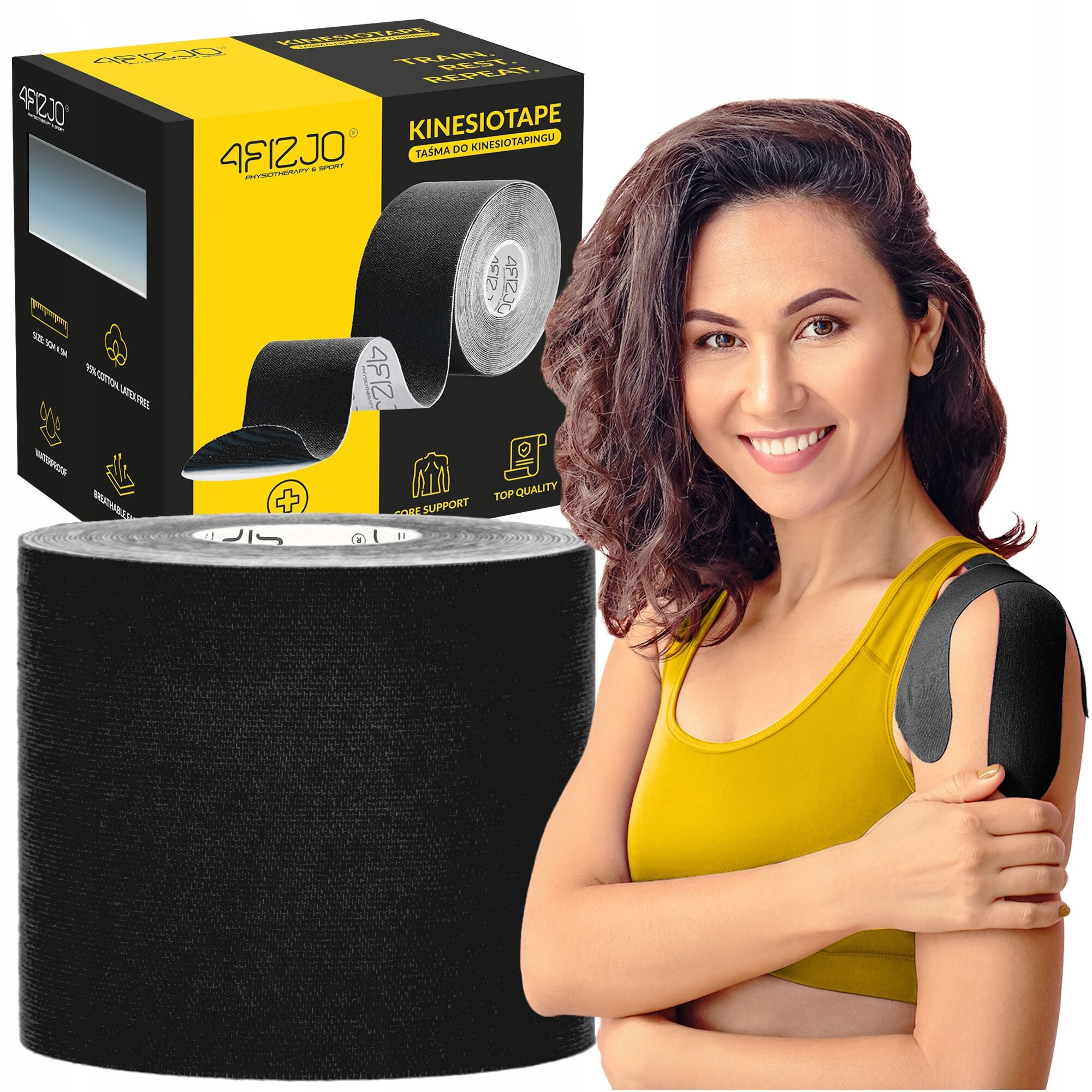 Kinesio Tape, Kinesio Tape, elővágott, vízálló fájdalomcsillapításra ...