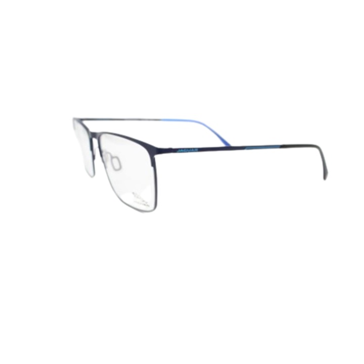 Рамки за очила, Jaguar, 33843-3100, правоъгълни, сини, метални, 56mm x 17mm x 145mm