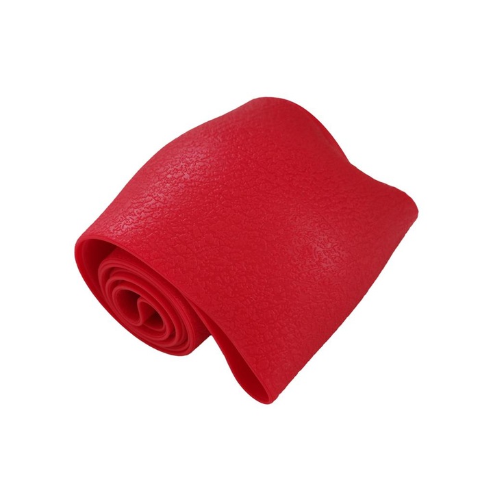 Еластичен силиконов калъф за волан, за защита на волана на автомобила и комфортно шофиране, универсално съвместим, диаметър 32-40 см, червен, MaffStuff