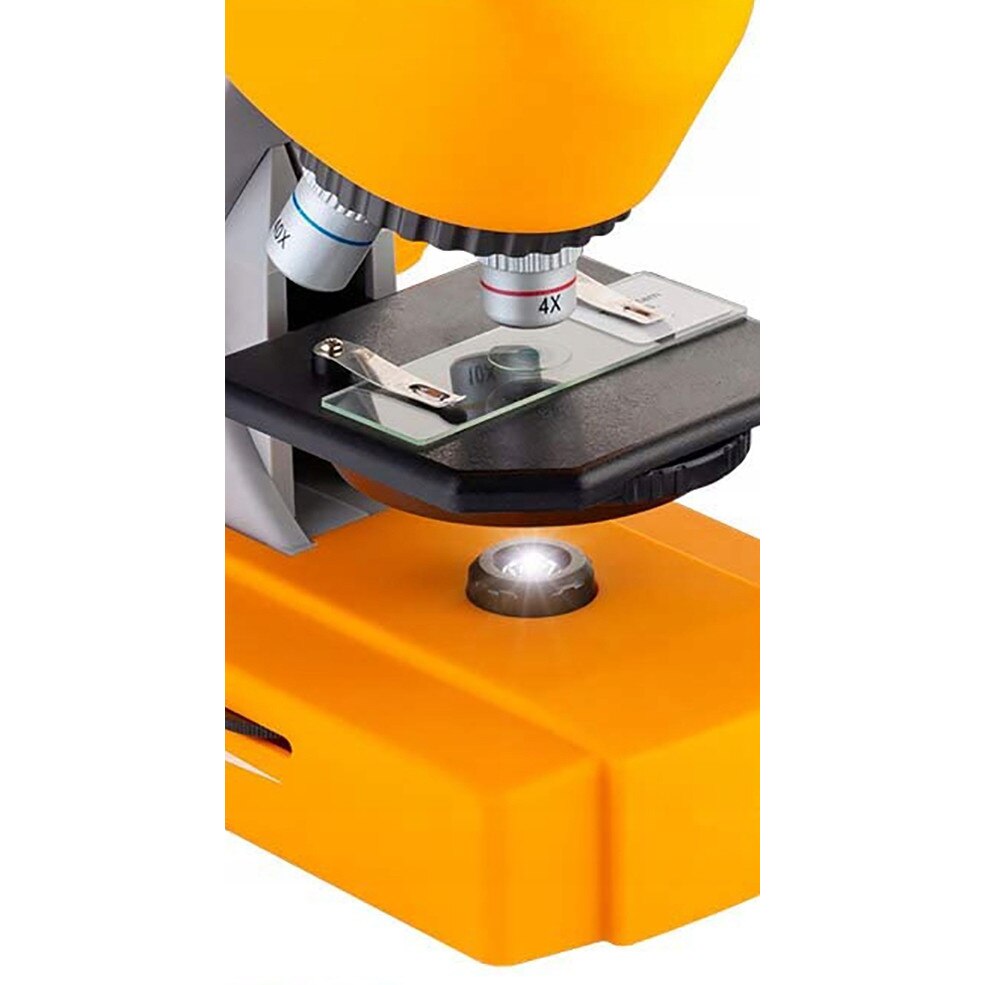 Научна играчка микроскоп за деца с аксесоари, увеличение на обектива 4X ...