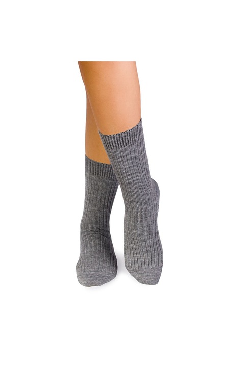 Sosete merino Warm Gri, 35-38 EU