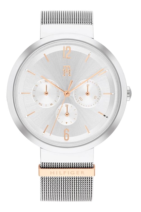 Tommy Hilfiger, Мултифункционален часовник с кварц, Сребрист