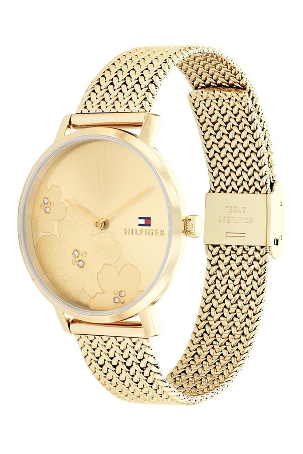 Tommy Hilfiger, Часовник от неръждаема стомана, Златист - eMAG.bg
