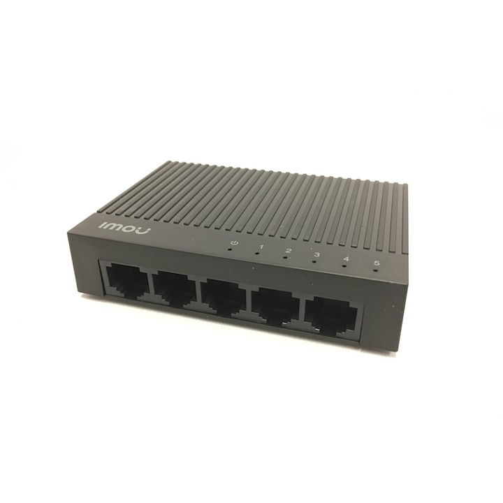 Switch Imou SF105C, 5 porturi, 10/100Mbps, carcasa plastic, negru